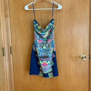 Mara Hoffman Women's Size 0 Strapless Mini‎ Dress Colorful Print